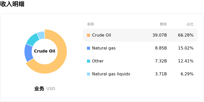 ConocoPhillips收入明细