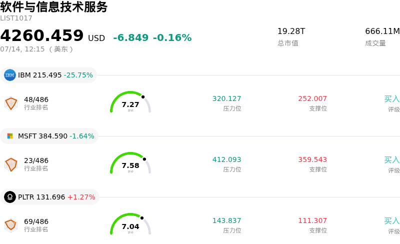 软件与信息技术服务