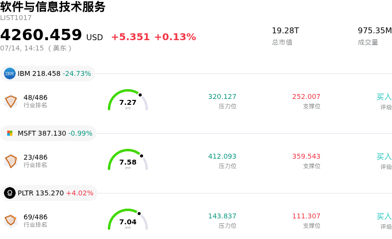 软件与信息技术服务
