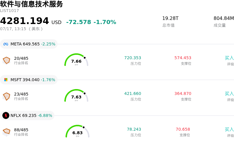 软件与信息技术服务