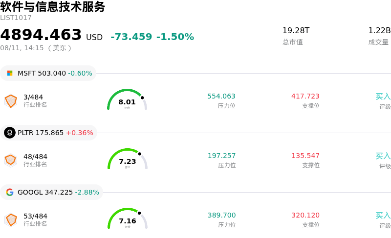 软件与信息技术服务