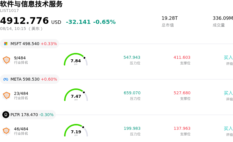 软件与信息技术服务