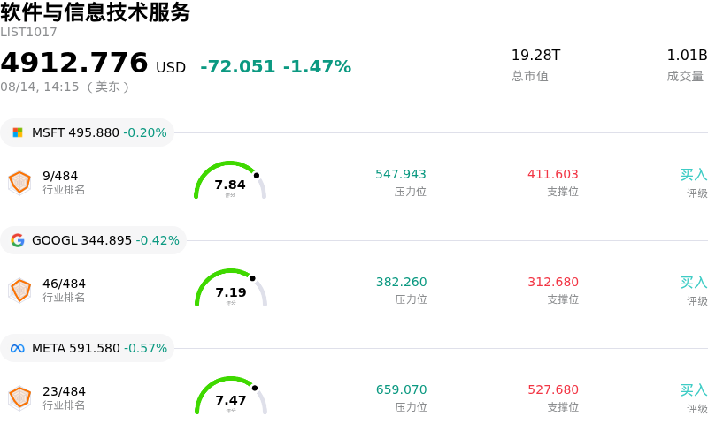 软件与信息技术服务