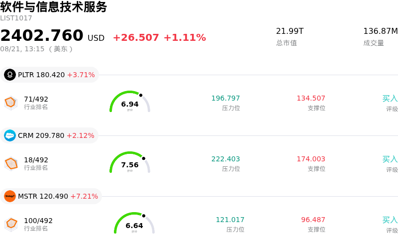 软件与信息技术服务