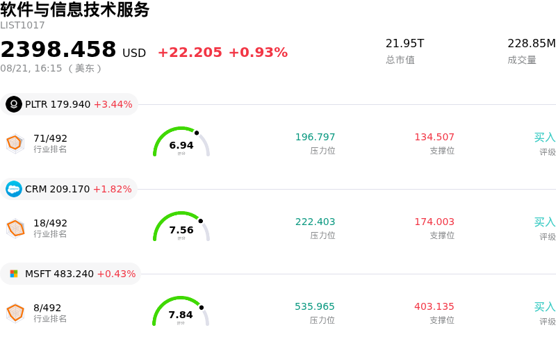 软件与信息技术服务