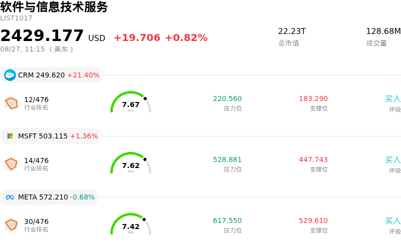 软件与信息技术服务