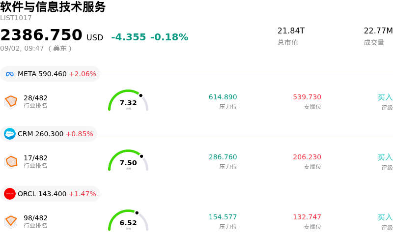 软件与信息技术服务