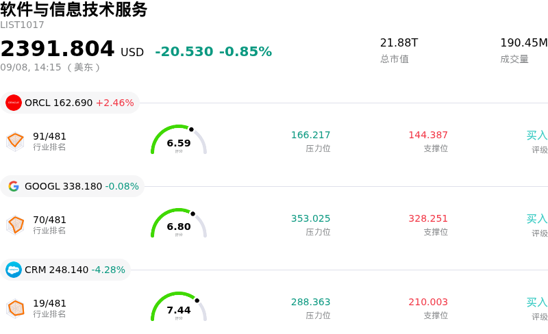 软件与信息技术服务