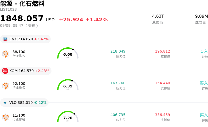 能源 - 化石燃料