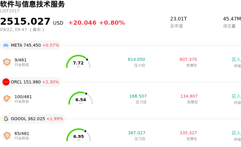 软件与信息技术服务