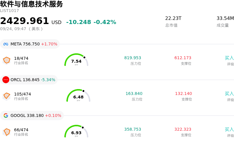软件与信息技术服务