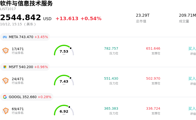 软件与信息技术服务