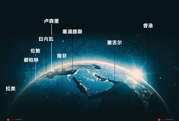 A planet earth with different languages Description automatically generated