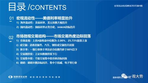 【国君策略｜流动性】资金的彷徨与坚守——全球流动性观察系列9月第4期