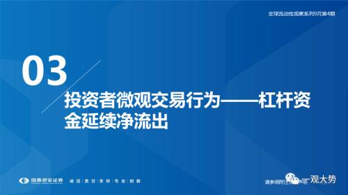 【国君策略｜流动性】资金的彷徨与坚守——全球流动性观察系列9月第4期