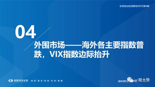 【国君策略｜流动性】资金的彷徨与坚守——全球流动性观察系列9月第4期