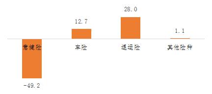 2022年上半年主要险类增量情况