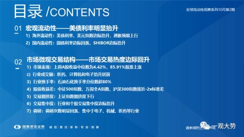 【国君策略｜流动性】内资积极的力量正在出现——全球流动性观察系列10月第2期