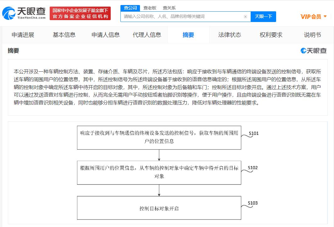 小米车辆语音控制专利公布 可通过手机语音控制开门