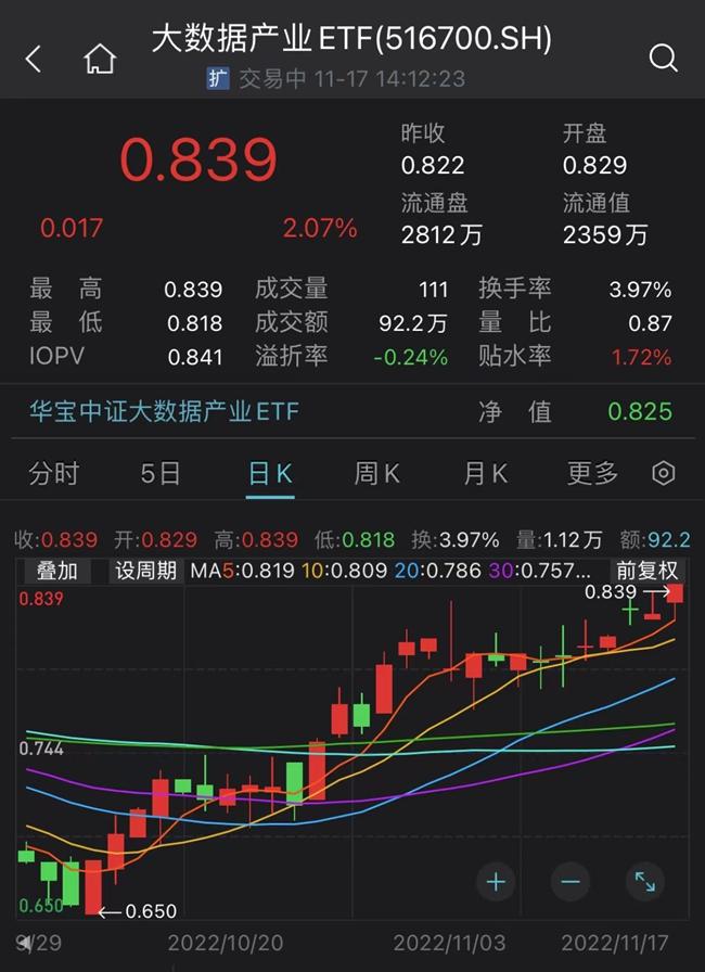 大数据产业ETF（516700）