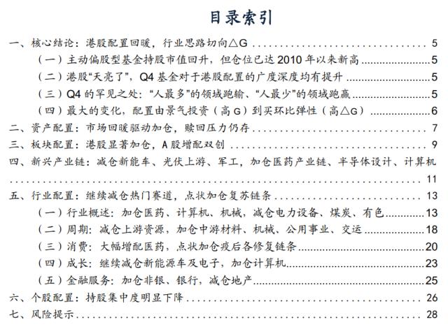 【广发策略】基金四季报配置：从配置景气g，到配置弹性△g