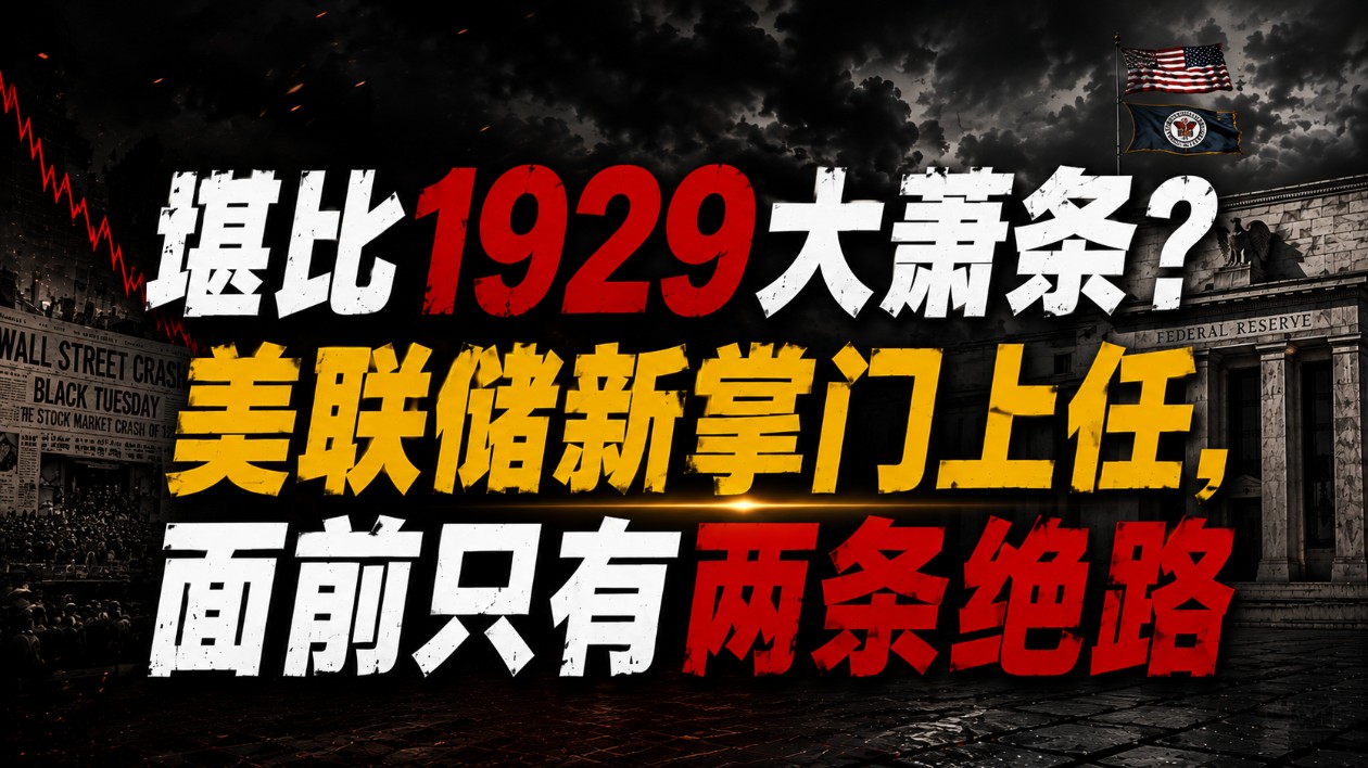 堪比1929大萧条？美联储新掌门上任，面前只有两条绝路