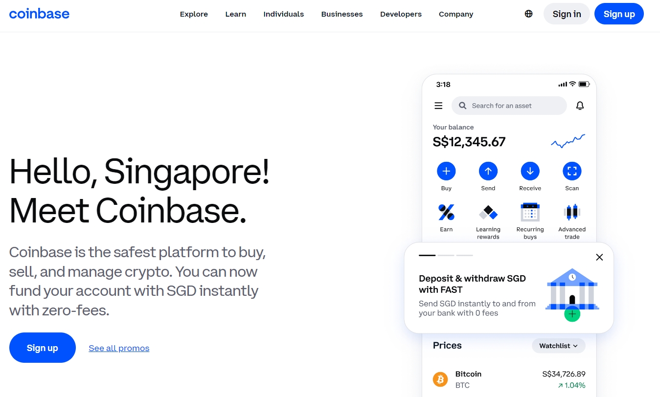 新加坡华人加密货币交易所-Coinbase交易所
