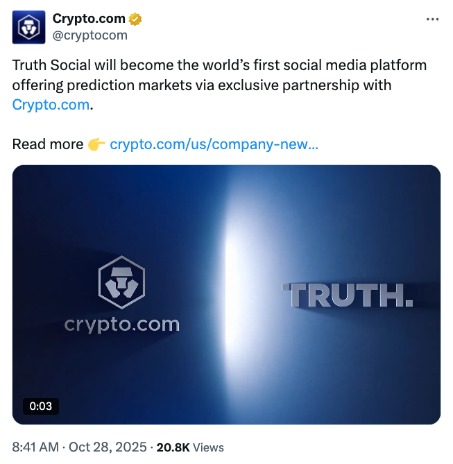 Predictions, Donald Trump, Social Media, Crypto.com, Policy