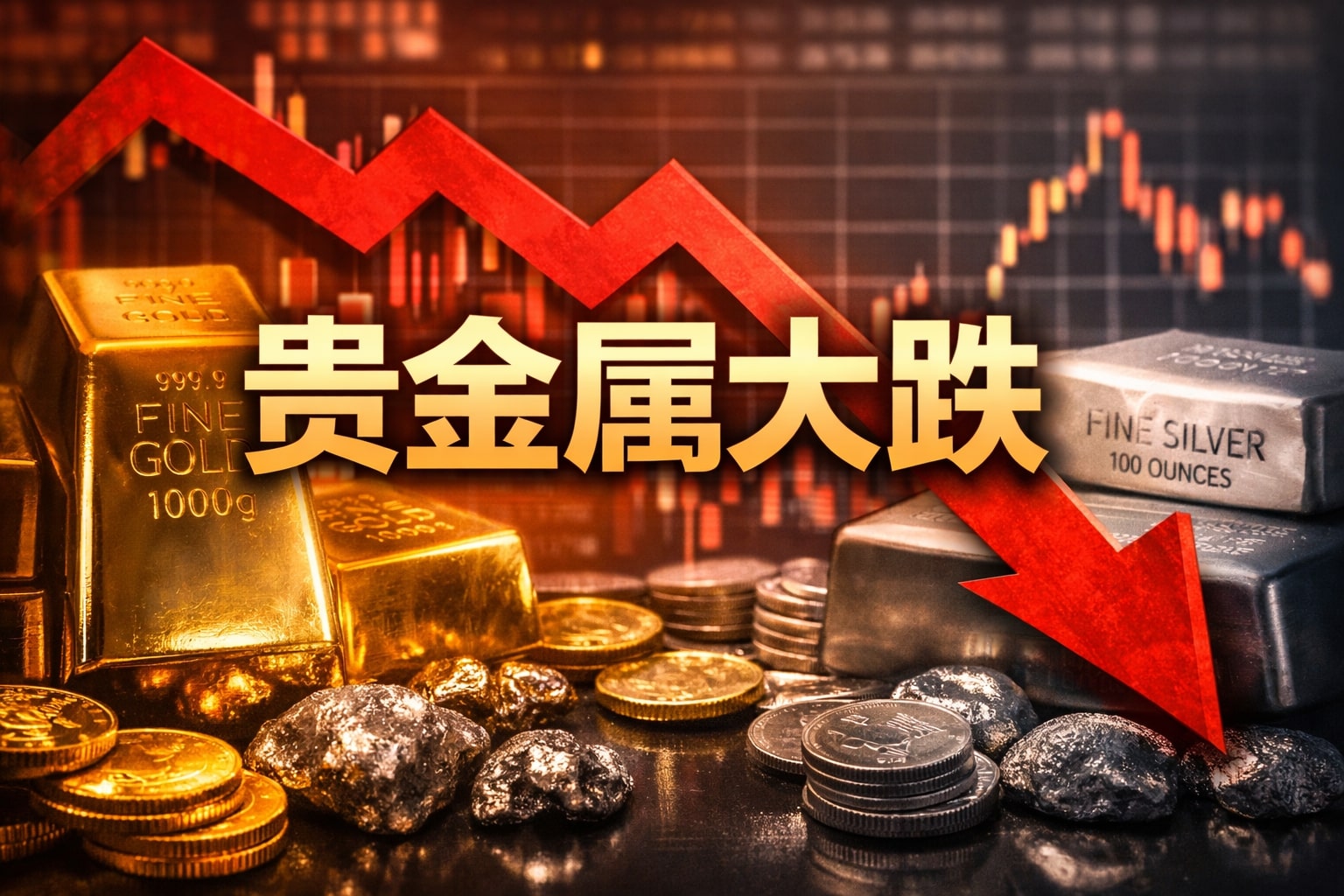 刚创历史新高就闪崩！白银冲破80美元后暴跌逾10%，黄金急挫近250美元，钯金崩跌17%提供者FX168