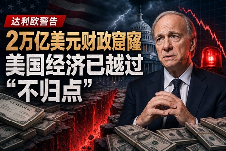 2万亿美元财政窟窿越滚越大！桥水创始人达利欧警告:美国经济已越过“不归点”